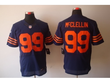 Nike Chicago Bears 99 Shea McClellin Blue Elite Orange Number NFL Jersey