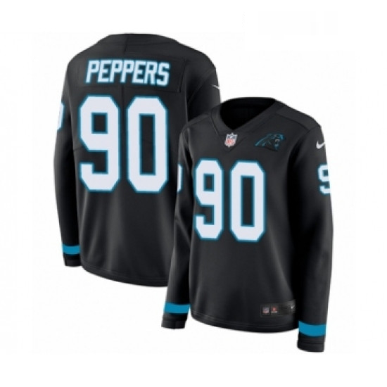 Womens Nike Carolina Panthers 90 Julius Peppers Limited Black Th