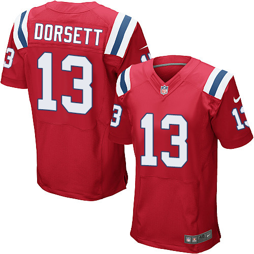 Nike Patriots #13 Phillip Dorsett Red Alternate Mens Stitched NF