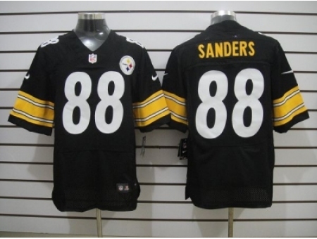 Nike Pittsburgh Steelers 88 Emmanuel Sanders Black Elite NFL Jersey