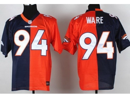 Nike Denver Broncos 94 Demarcus Ware Orange Blue Elite Split NFL Jersey