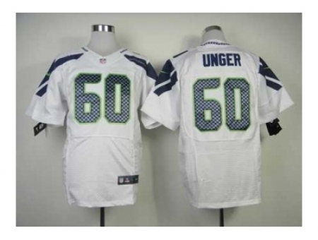 Nike Seattle Seahawks 60 Max Unger white Elite NFL Jersey