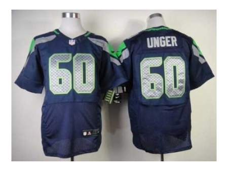 Nike Seattle Seahawks 60 Max Unger blue Elite NFL Jersey