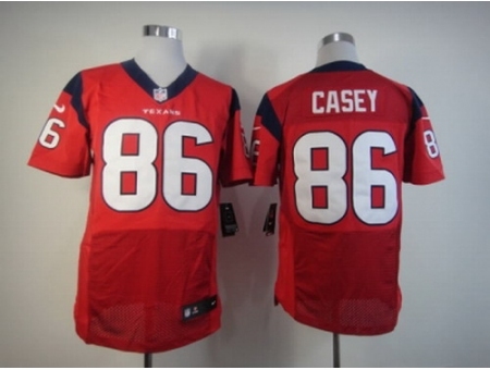 Nike Houston Texans 86 James Casey red Elite NFL Jersey