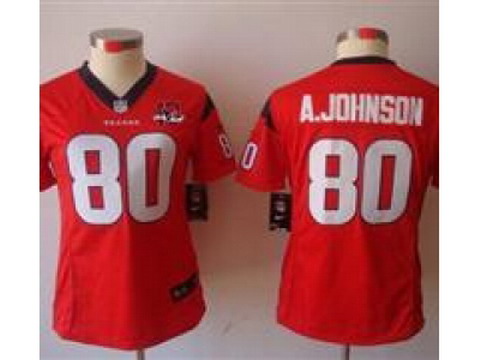 Nike Women Houston Texans 80 Andre Johnson Red NFL Jerseys W 10t