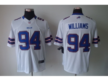 Nike Buffalo Bills 94 Williams White Limited NFL Jersey