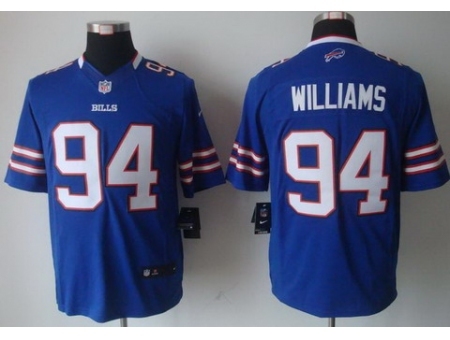 Nike Buffalo Bills 94 Williams Blue Limited NFL Jersey