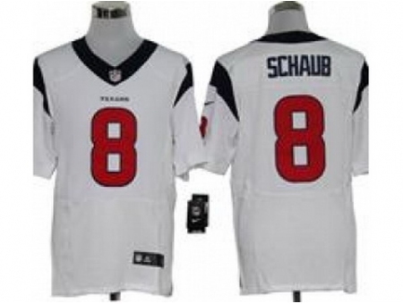 Nike Houston Texans 8 Matt Schaub White Elite NFL Jersey