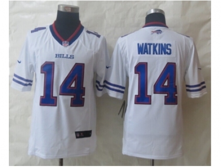 Nike Buffalo Bills 14 Sammy Watkins White Limited NFL Jersey