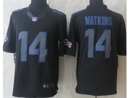 Nike Buffalo Bills 14 Sammy Watkins Black Limited Impact NFL Jersey