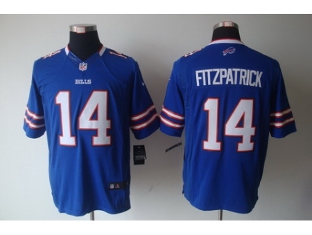 Nike Buffalo Bills 14 Ryan Fitzpatrick Blue Limited NFL Jersey