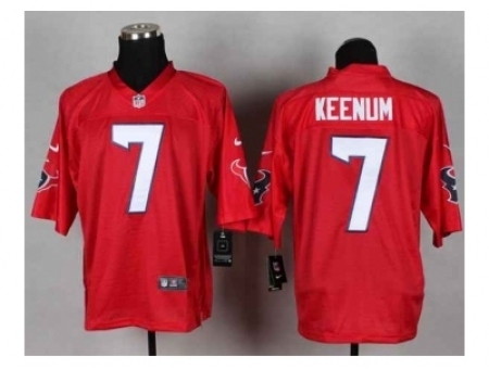 Nike Houston Texans 7 Case Keenum red Elite NFL Jersey