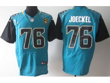 Nike Jacksonville Jaguars 76 Luke Joeckle Blue Elite NFL Jersey