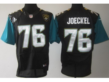 Nike Jacksonville Jaguars 76 Luke Joeckel Black Elite NFL Jersey