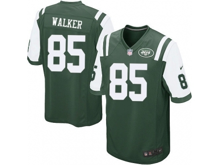 Nike New York Jets 85 Wesley Walker Green Game NFL Jersey