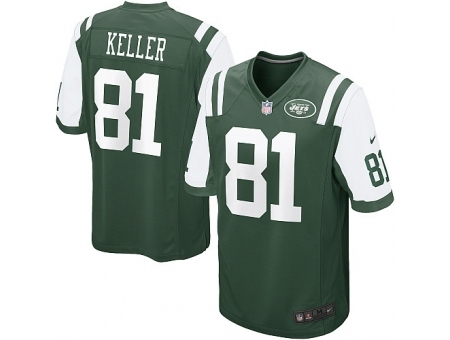 Nike New York Jets 81 Dustin Keller green Game NFL Jersey