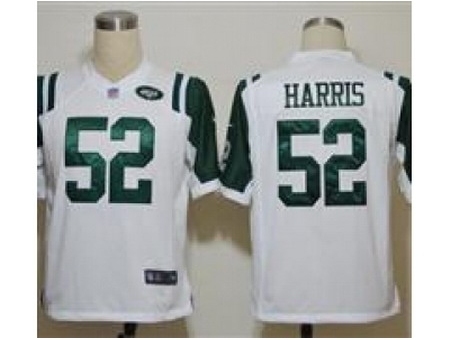 Nike New York Jets 52 David Harris White Game NFL Jersey