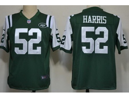 Nike New York Jets 52 David Harris Green Game NFL Jersey