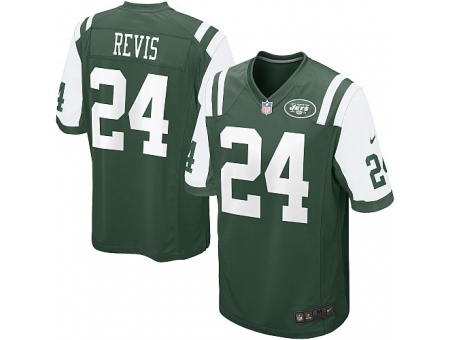 Nike New York Jets 24 Darrelle Revis green Game NFL Jersey