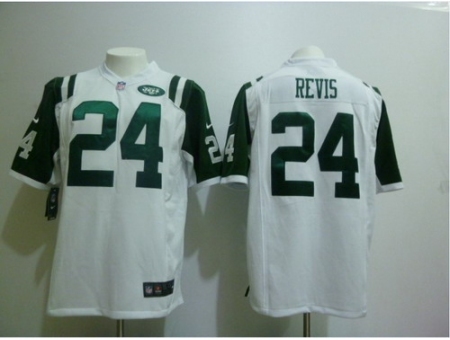 Nike New York Jets 24 Darrelle Revis White Game NFL Jersey