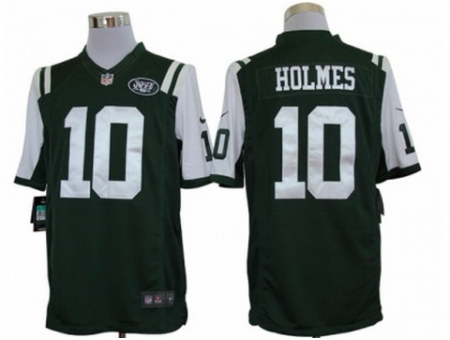 Nike New York Jets 10 Santonio Holmes Green Limited NFL Jersey