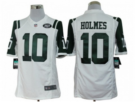 Nike New York Jets 10 Santonio Holmes White Limited NFL Jersey