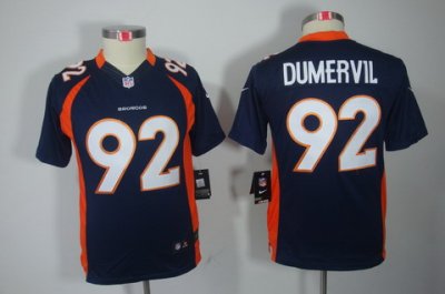 Nike Youth Denver Broncos #92 Dumervil Blue Color[Youth Limited Jerseys]