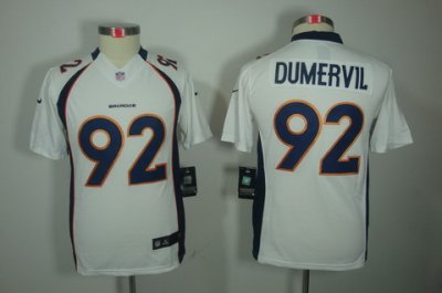 Nike Youth Denver Broncos #92 Dumervil White Color[Youth Limited Jerseys]