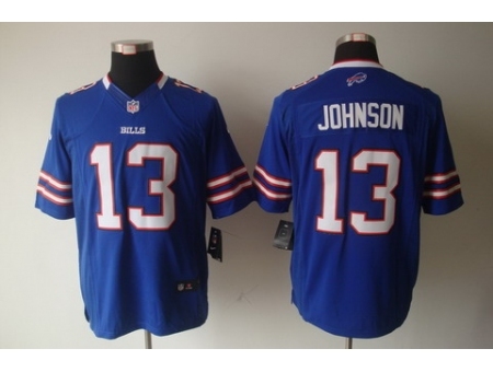 Nike Buffalo Bills 13 Steve Johnson Blue Limited NFL Jersey