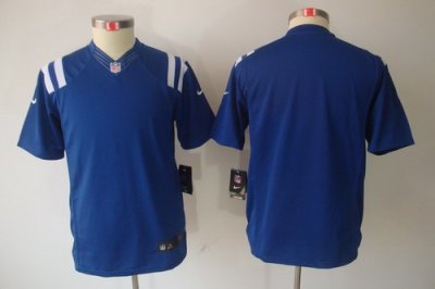 Youth Nike Indianapolis Colts Blank Blue Color Limited Jerseys