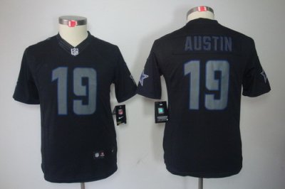 Youth Nike Dallas Cowboys 19# Miles Austin Black Impact Limited Jerseys