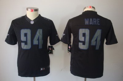 Youth Nike Dallas Cowboys #94 DeMarcus Ware Black Jerseys[Impact Limited]