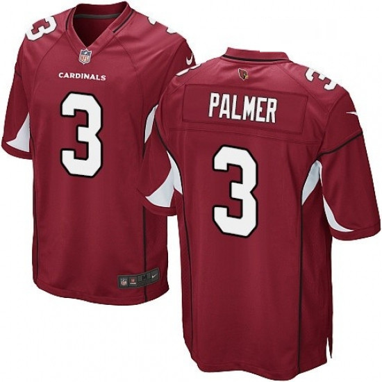 Men Nike Arizona Cardinals 3 Carson Palmer Game Red Team Color NFL Jersey