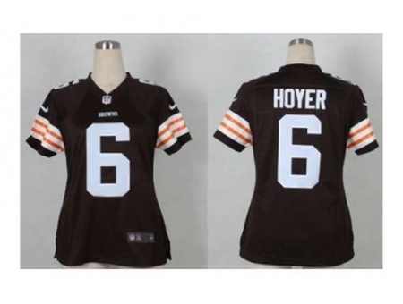 Nike Women Jerseys Cleveland Browns #6 Hoyer brown