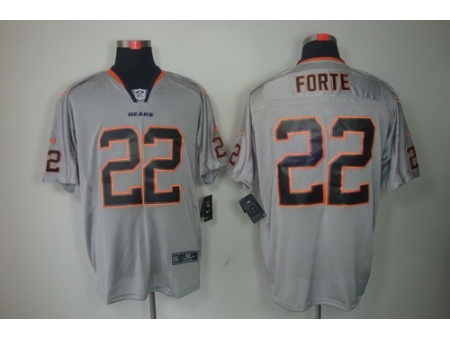 Nike Chicago Bears 22 Matt Forte Grey Elite Lights Out NFL Jersey