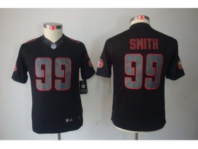 Nike Youth San Francisco 49ers #99 Aldon Smith Black Jerseys(Impact Limited)