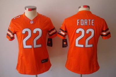 Women Nike Chicago Bears 22 Forte Orange Color[NIKE LIMITED Jersey]