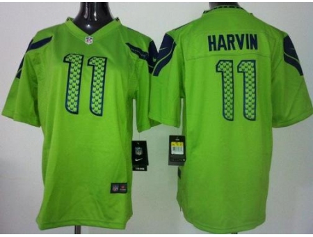 Youth Nike Seattle Seahawks 11 Percy Harvin Green Jerseys