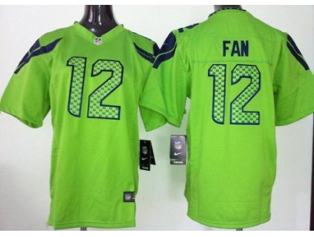 Youth Nike Seattle Seahawks 12 Fan Green NFL Jerseys