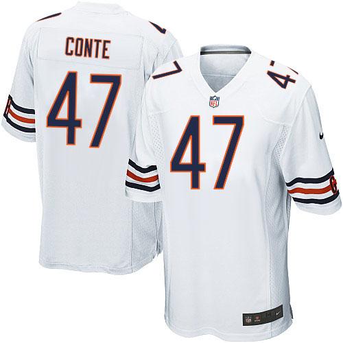 Nike NFL Chicago Bears #47 Chris Conte White Youth Elite Road Je