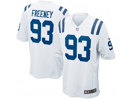 Nike Indianapolis Colts 93 Dwight Freeney White Game NFL Jersey