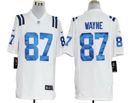 Nike Indianapolis Colts 87 Reggie Wayne White Game NFL Jersey