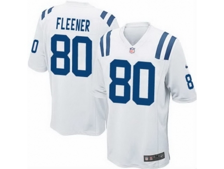 Nike Indianapolis Colts 80 Coby Fleener White Game NFL Jersey