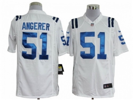 Nike Indianapolis Colts 51 Pat Angerer white Game NFL Jersey