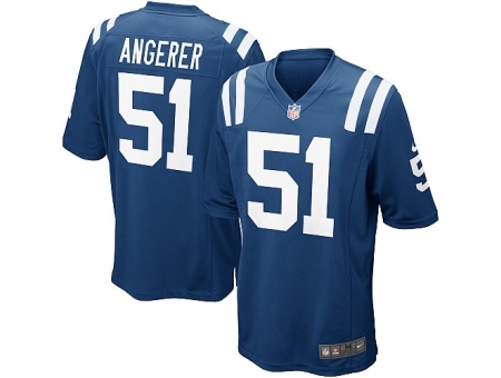 Nike Indianapolis Colts 51 Pat Angerer blue Game NFL Jersey