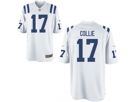 Nike Indianapolis Colts 17 Austin Collie White Game NFL Jersey