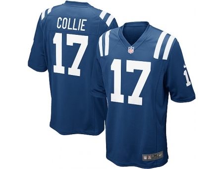 Nike Indianapolis Colts 17 Austin Collie blue Game NFL Jersey