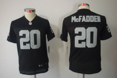 Nike Youth Oakland Raiders #20 Darren McFadden Black Color[Youth