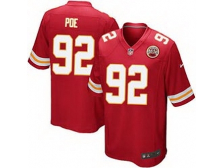 Nike Kansas City Chiefs 92 Dontari Poe Red Game NFL Jersey