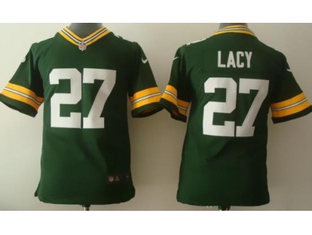 Youth Nike Green Bay Packers 27 Eddie Lacy Green NFL Jerseys